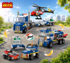 COGO stavebnice Policie 3v1 – kompatibilní s LEGO®